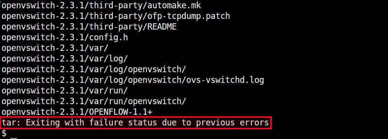Linux常见问题解答--如何修复"tar:由于前一个错误导致于失败状态中退出"