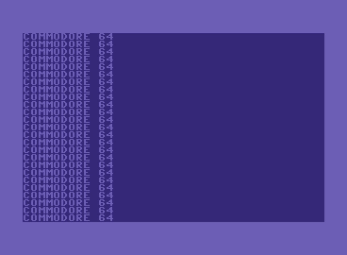 Commodore 64 显示反复打印 