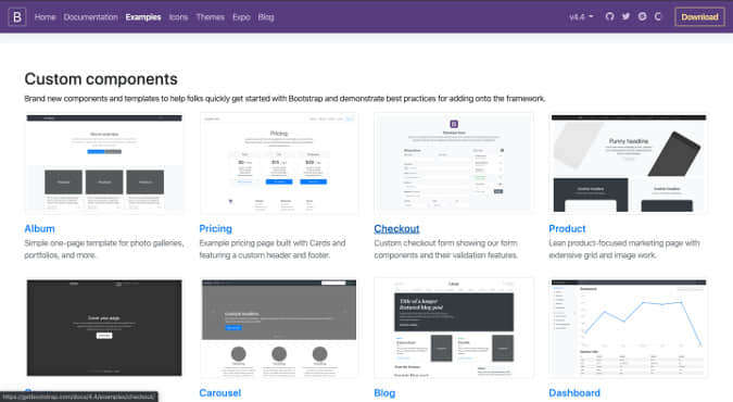 Bootstrap examples