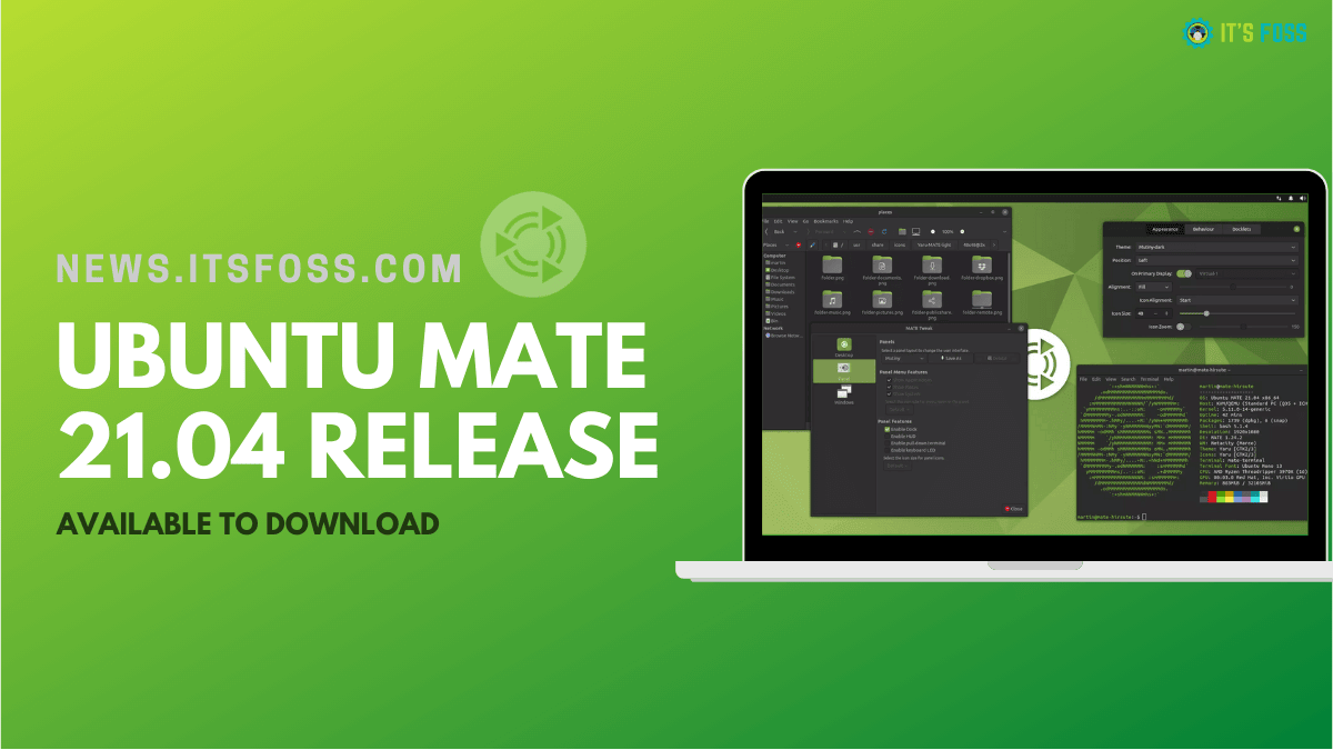 Ubuntu MATE 21.04 更新,多项新功能来袭