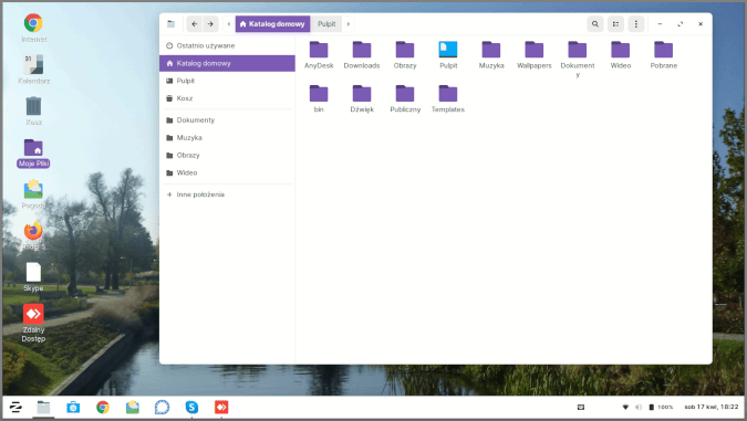 Zorin OS home folder Zorin OS home folder