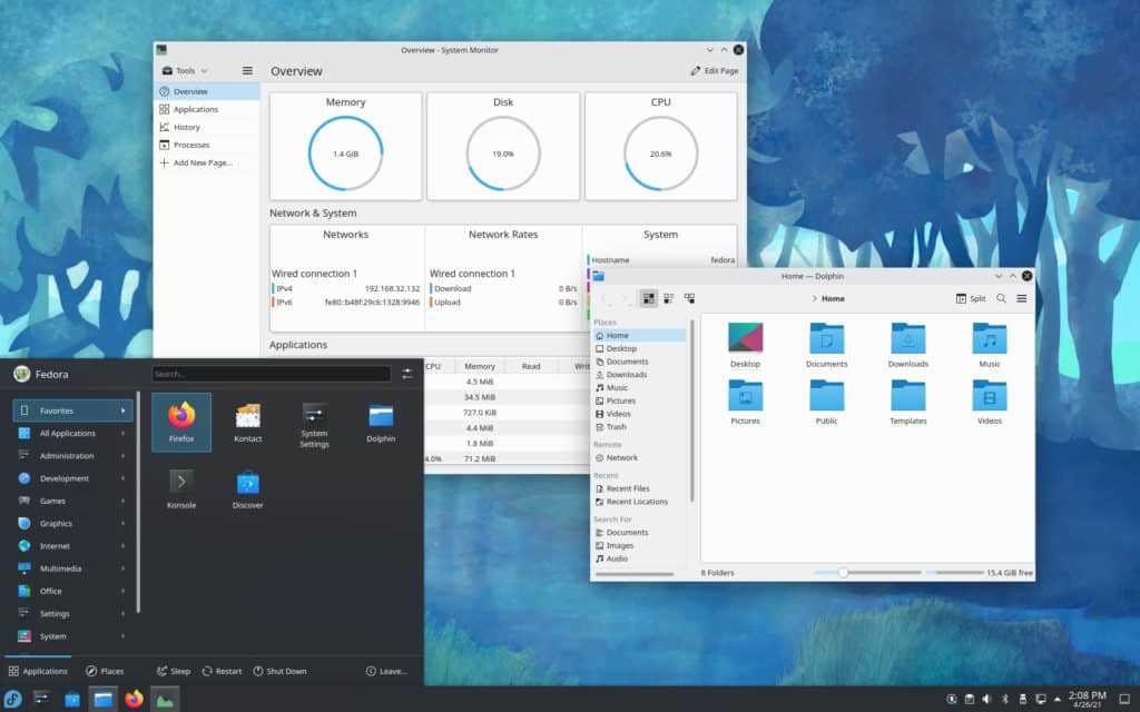 Introduce the different Fedora Linux editions: Fedora Plasma