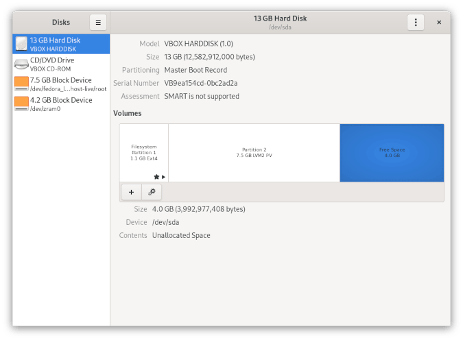 Free space before adding Free space before adding
